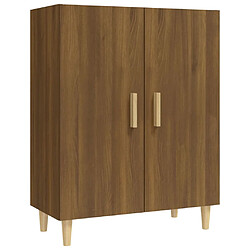 vidaXL Buffet Chêne marron 70x34x90 cm Bois d'ingénierie