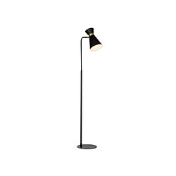 Brilliant (Lighting) Lampadaire liseuse orientable en métal noir finition or hauteur 148cm GOLDY