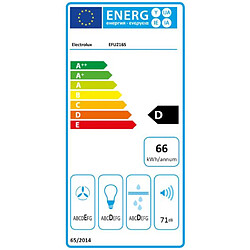 Hotte visière 60cm 272m3/h gris - efu216s - ELECTROLUX