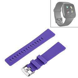 Wewoo Bracelet pour montre connectée Fitbit Versa Simple Mode De En Silicone Violet 