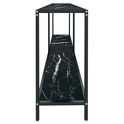 Avis vidaXL Table console Noir 180x35x75,5 cm Verre trempé