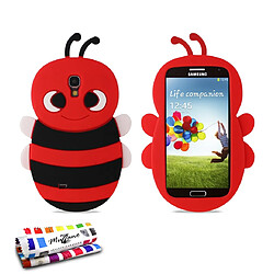 Muzzano Coque souple Rouge ""Abeille"" Premium SAMSUNG GALAXY S4 Coque Souple ""Abeille"" Premium Rouge pour SAMSUNG GALAXY S4