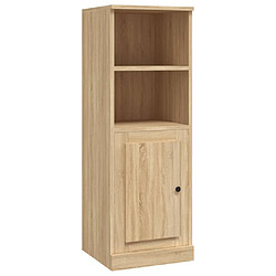 vidaXL Buffet haut chêne sonoma 36x35,5x103,5 cm bois d'ingénierie