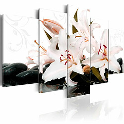 Paris Prix Tableau Imprimé Zen Stones & Lilies 100 x 200 cm