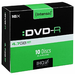 Avis Ina DVD-R à graver - 4,7 Go - Vitesse x 16 - Intenso - Enregistrable d'un côté - Boîte rigide (lot de 10)