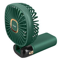 Acheter LinQ Mini Ventilateur Portable Réglable 90° Affichage LED Design carré Vert Foncé