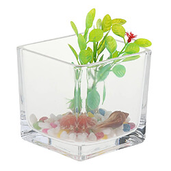 Aquarium de bureau pot en verre pour aquarium pas cher