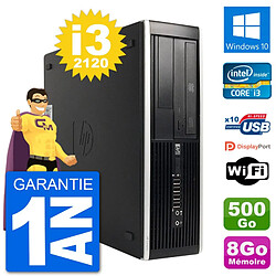 PC HP Compaq 6200 Pro SFF Intel i3-2120 RAM 8Go Disque Dur 500Go Windows 10 Wifi · Occasion 