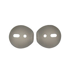 Wewoo Anti poussière 2 PCS sans fil écouteurs en silicone oreillette Bluetooth Casques pour Apple AirPods (Gris)