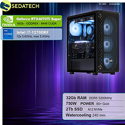 Sedatech PC Gamer Pro • Intel i7-12700KF • RTX4070Ti Super • 32Go DDR5 • 2To SSD M.2 • sans OS