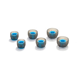 Wewoo Ecouteur Kit Mains libre bleu pour tous les écouteurs intra-auriculaires 6 PCS vis Silicone Earbuds,