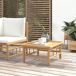 vidaXL Table de jardin 65x55x30 cm bambou 