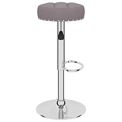 Avis vidaXL Tabourets de bar lot de 2 taupe tissu