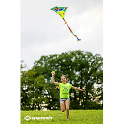 Schildkröt Classic Kite 70, Design : Crazy Bird, Forme Classique avec Tiges, 250 cm de Long, Queue de Cerf-Volant en 3 Parties, Ligne en Polyester 5kp avec Poignée, 970410 pas cher