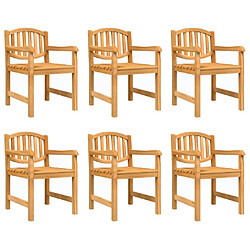 Avis Maison Chic Ensemble de salle à manger de jardin 7 pcs,Table et chaises d'extérieur Bois de teck solide -GKD130552