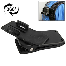 Wewoo Clip GoPro pour Hero 4 / 3+ / 3/2/1 360 degrés Rotation Quick Release sac à dos à Hat Clip pince de montage