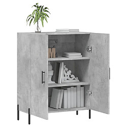 Acheter Maison Chic Buffet,Meuble de Rangement,commode pour salon,Cuisine gris béton 69,5x34x90 cm bois d'ingénierie -MN28517