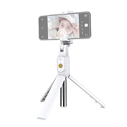 Yonis Selfie Stick Bluetooth 4.0 Ajustable Tripode Blanc Pour Smartphone 4.7-6.2 Pouces