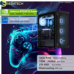 Sedatech PC Gamer Pro • Intel i7-14700KF • RTX4070 Super • 32Go DDR5 • 2To SSD M.2 • sans OS