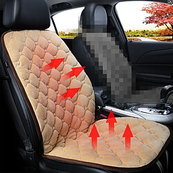 Wewoo Housse de coussin chauffant pour siège voiture 24V chauffée en hiversiège simple Beige 