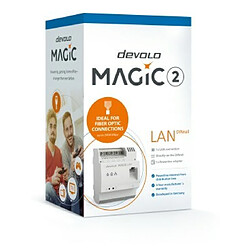 Devolo AG Devolo Magic 2 LAN DINrail 2400 Mbit/s Ethernet/LAN Blanc 1 pièce(s)