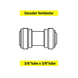 ich-zapfe Raccord droit pour tuyau 3/8