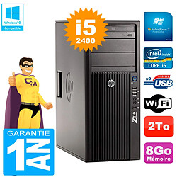 PC HP WorkStation Z210 Tour Core i5-2400 RAM 8Go 2To Graveur DVD Wifi W7 · Occasion 