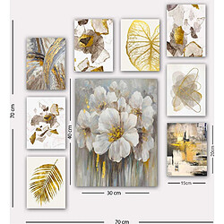 Avis Hanah Home Tableau 9 parties Flowers 70 x 70 cm.