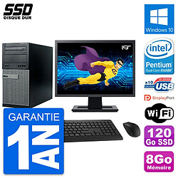 PC Tour Dell 790 MT Ecran 19" Intel G630 RAM 8Go SSD 120Go Windows 10 Wifi · Occasion 