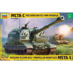 Zvezda Maquette Char Russian 152 Mm Self-propelled Howitzer Msta-s 