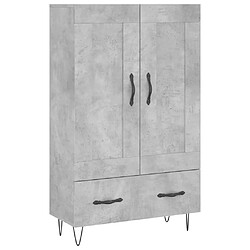 Maison Chic Buffet,Meuble de Rangement,commode pour salon,Cuisine gris béton 69,5x31x115 cm bois d'ingénierie -MN42254