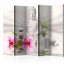 Paris Prix Paravent 5 Volets Buddha & Orchids 172x225cm