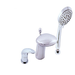 Maison De La Tendance Mitigeur baignoire à cascade DUNAJ 3 trous avec inverseur