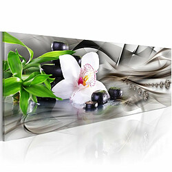 Paris Prix Tableau Zen Composition : Bamboo, Orchid & Stones 40 x 120 cm 