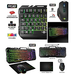 Pack GAMER Spirit Of Gamer PRO-MK5 SOURIS RGB + CLAVIER RGB + TAPIS SOURIS