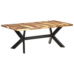 vidaXL Table de salle à manger 200x100x75 cm Bois avec finition miel