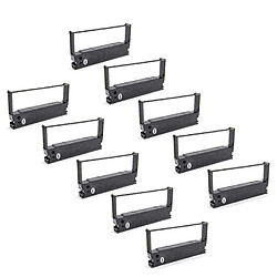 10x ruban, ruban en nylon, bande d'encrage vhbw de type ERC-32, C43S015371 pour imprimante matricielle Panasonic 5000, Epos JS 5000. 