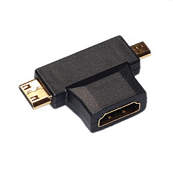 Acheter Wewoo Câble noir 5m HDMI 1.4 Version 1080P tissé net ligne bleu tête HDMI Mâle à HDMI Audio Vidéo Connecteur avec Mini HDMI et Micro HDMI HDMI 3 dans 1 ensemble d'adaptateurs