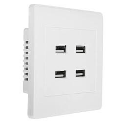 Wewoo Prise électrique 5V 3.1A 4 Ports USB Mur Chargeur Adaptateur Dock Station Socket Power Panel, 36 V entrée