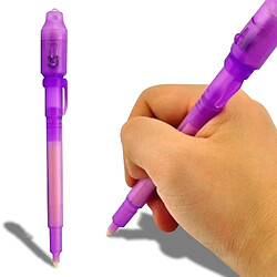 Totalcadeau Stylo encre invisible et lampe lumière UV