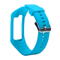 Wewoo Bracelet pour montre connectée Dragonne Sport en silicone POLAR A360 / A370 bleu 