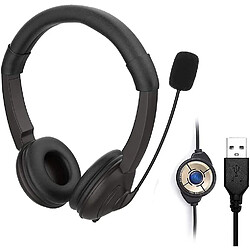 Universal Casque PC avec casque USB microphone 