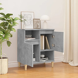 Avis Maison Chic Buffet,Meuble de Rangement,commode pour salon,Cuisine Gris béton 60x35x70 cm Bois d'ingénierie -MN97415