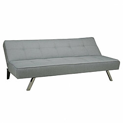 Meubletmoi Banquette canapé GRIS convertible 3 places - SOLVEIG I pas cher