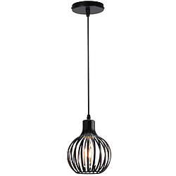 Stoex Suspension Vintage Lustre Moderne Plafonnier D'Intérieur Rétro Suspension Lustre E27 en Métal Noir Pour Chambre, Salle À Manger, Bureau, Salon 