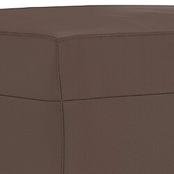 Acheter vidaXL Repose-pied Marron 70x55x41 cm Similicuir