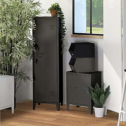 Avis Urban Living Casier 1 porte Industriel Black en métal - Noir