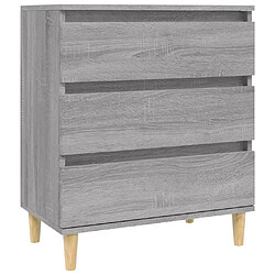 Maison Chic Buffet,Meuble de Rangement,commode pour salon,Cuisine Sonoma gris 60x35x70 cm Bois d'ingénierie -MN38960