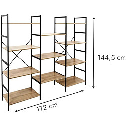 Avis The Home Deco Factory Etagère en bois et métal Indus.