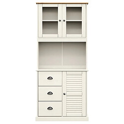 Acheter vidaXL Buffet haut VIGO blanc 78x40x175 cm bois massif de pin